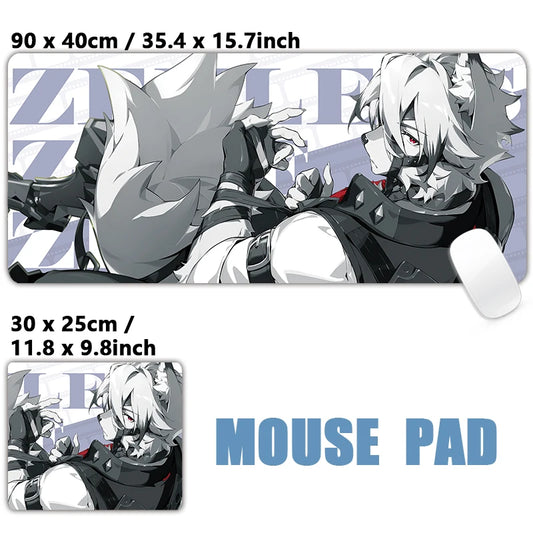 ZZZ Gaming Lycaon Zenless Zone Zero Keyboard Desk Mats XXL Anime Girls Mousepad