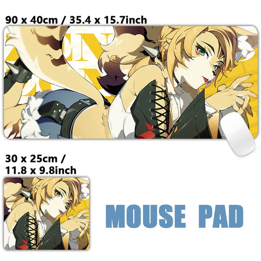 ZZZ Gaming Pulchra Zenless Zone Zero Keyboard Desk Mats XXL Anime Girls Mousepad