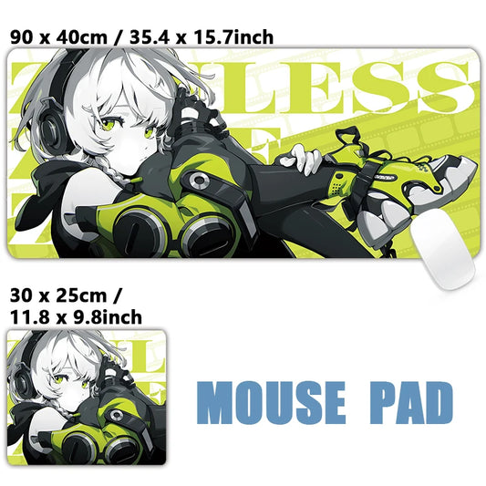 ZZZ Gaming Anby Zenless Zone Zero Keyboard Desk Mats XXL Anime Girls Mousepad