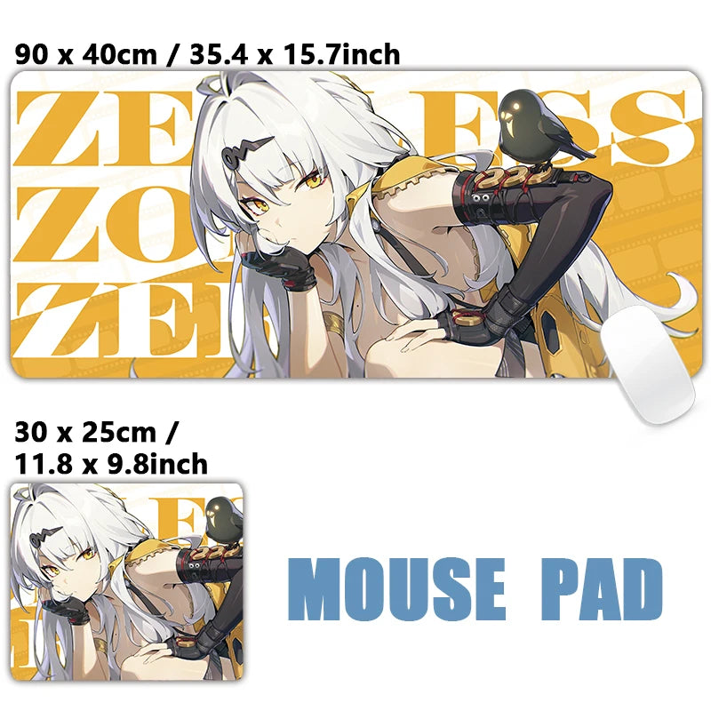 ZZZ Gaming Yixuan Zenless Zone Zero Keyboard Desk Mats XXL Anime Girls Mousepad