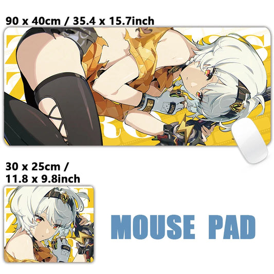 ZZZ Gaming 030 Anby Zenless Zone Zero Keyboard Desk Mats XXL Anime Girls Mousepad