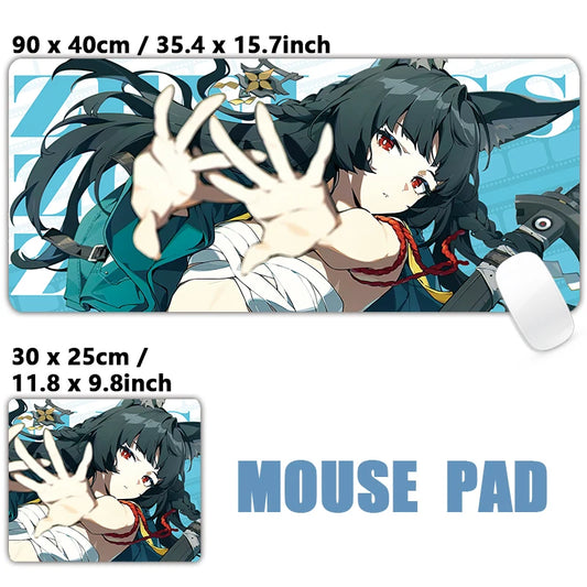 ZZZ Gaming Miyabi Zenless Zone Zero Keyboard Desk Mats XXL Anime Girls Mousepad