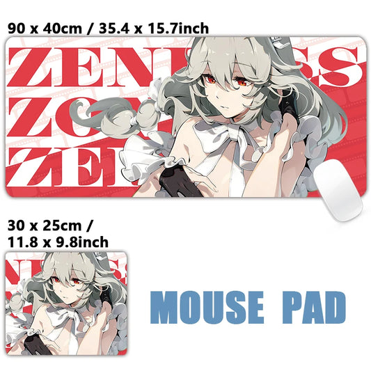 ZZZ Gaming Rina Zenless Zone Zero Keyboard Desk Mats XXL Anime Girls Mousepad