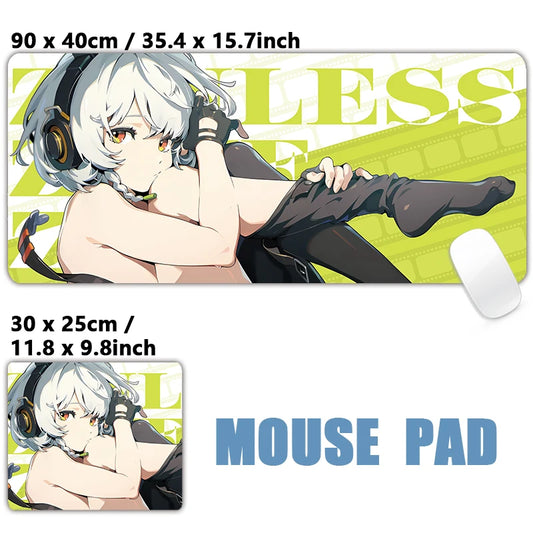 ZZZ Gaming Anby Zenless Zone Zero Keyboard Desk Mats XXL Anime Girls Mousepad