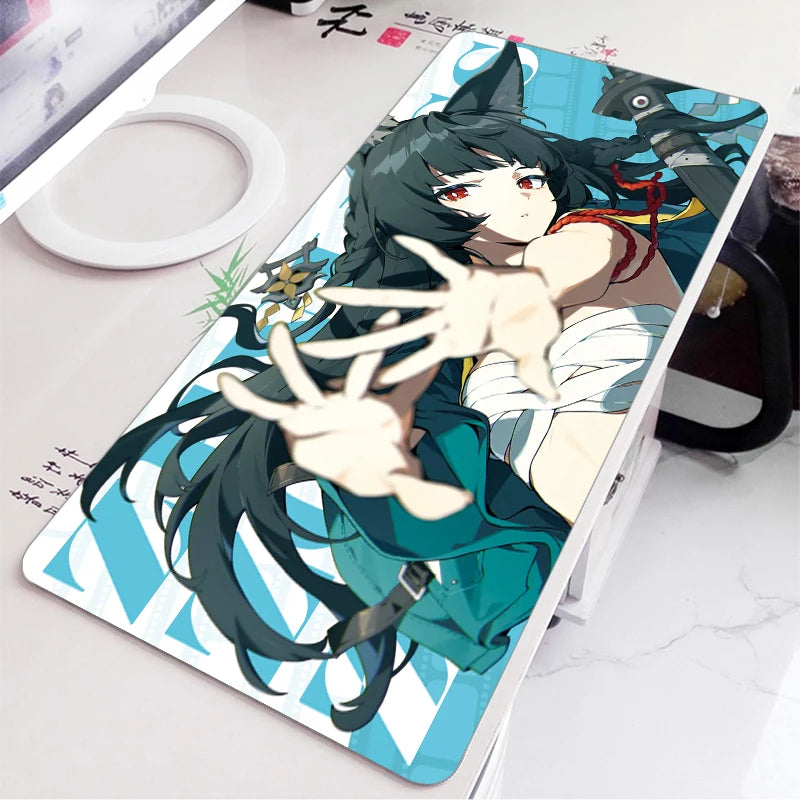 ZZZ Gaming Miyabi Zenless Zone Zero Keyboard Desk Mats XXL Anime Girls Mousepad