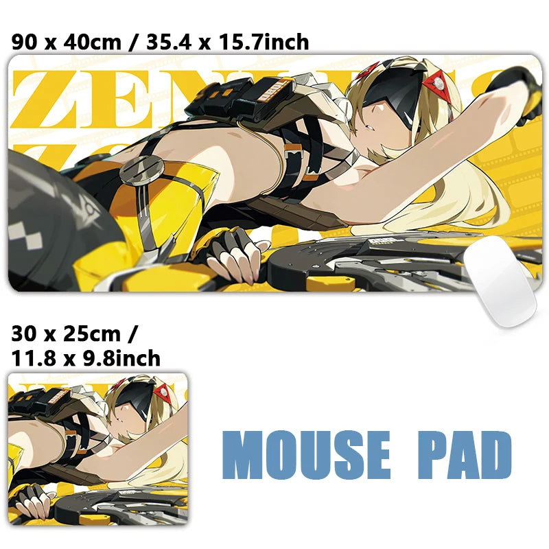 ZZZ Gaming Trigger Zenless Zone Zero Keyboard Desk Mats XXL Anime Girls Mousepad