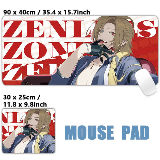 ZZZ Gaming HUGO Zenless Zone Zero Keyboard Desk Mats XXL Anime Girls Mousepad