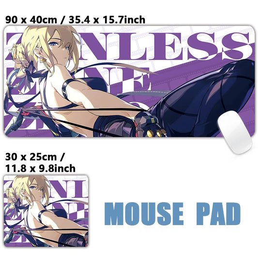 ZZZ Gaming Evelyn Zenless Zone Zero Keyboard Desk Mats XXL Anime Girls Mousepad